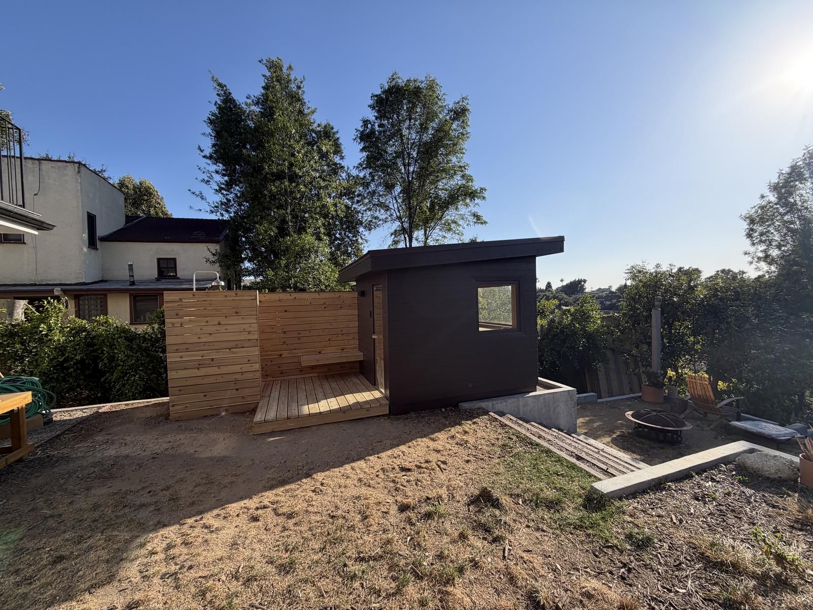 Sauna and open-air shower — Pismo Beach, CA